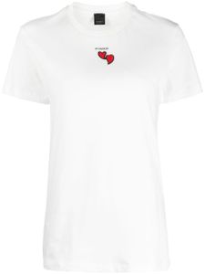 PINKO t-shirt à logo imprimé - Blanc