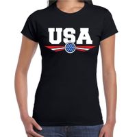 Amerika / America / USA anden t-shirt zwart dames - thumbnail