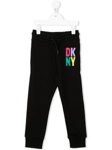 Dkny Kids pantalon de jogging à logo imprimé - Noir