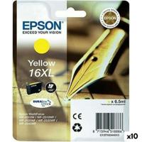Originele inkt cartridge Epson DURABRITE ULTRA INK - Nº16XL Geel (10 Stuks)