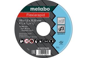 Metabo Accessoires Doorslijpschijf Ø 115x1,2x22,23 Inox, TF 41 Flexiarapid - 616231000