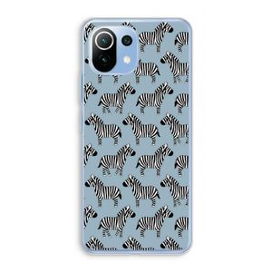 Zebra: Xiaomi Mi 11 Lite Transparant Hoesje