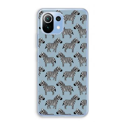 Zebra: Xiaomi Mi 11 Lite Transparant Hoesje