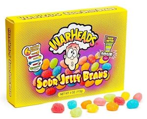 Warheads Warheads Sour Jelly Beans Box 113 Gram