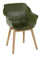 Hartman Tuinstoel 'Sophie Teak' met armleuning, kleur Groen