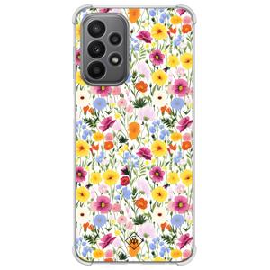 Samsung Galaxy A23 shockproof hoesje - Happy flora