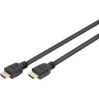 Digitus AK-330124-020-S HDMI-kabel HDMI Aansluitkabel HDMI-A-stekker, HDMI-A-stekker 2.00 m Zwart Vergulde steekcontacten, Ultra HD-HDMI met ethernet, High - thumbnail