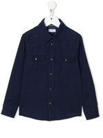 Brunello Cucinelli Kids chemise en jean à manches longues - Bleu - thumbnail