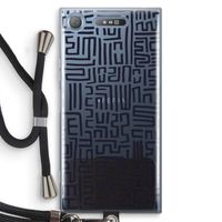 Moroccan Print: Sony Xperia XZ1 Transparant Hoesje met koord