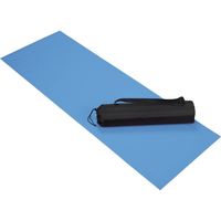 Blauwe yoga/fitness sportmat 60 x 170 cm - Fitnessmat - thumbnail