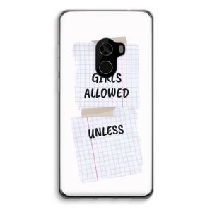 No Girls Allowed Unless: Xiaomi Mi Mix 2 Transparant Hoesje