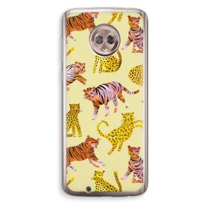 Cute Tigers and Leopards: Motorola Moto G6 Transparant Hoesje