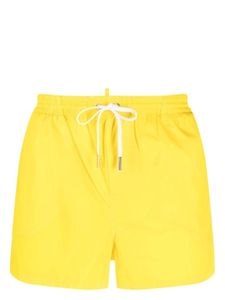 DSQUARED2 short de bain à imprimé Icon - Jaune