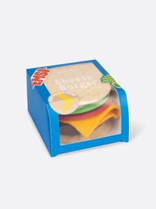 EatMySocks Cheeseburger Unisex Beige, Bruin, Groen, Rood, Geel 1 paar/paren