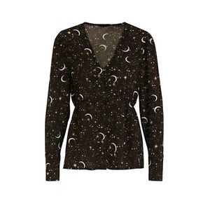 Colourful Rebel blouse Elin met sterren zwart