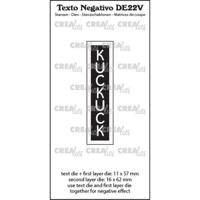 Crealies • texto negativo kuckuck (verticaal)