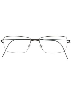 Lindberg lunettes de vue à monture carrée - Argent