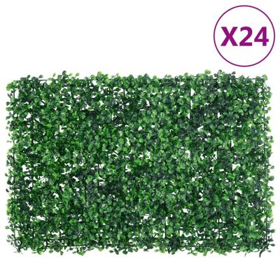 Hek met kunstheester24 st 40x60 cm groen