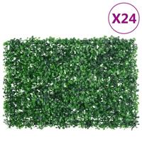 Hek met kunstheester24 st 40x60 cm groen