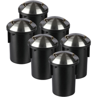 V-TAC Set van 6 grondspots RVS 12V rond MR16 3000K IP67 waterdicht - 2 Lichts - thumbnail