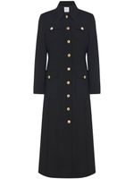 Rosetta Getty button-up virgin wool-blend coat - Noir - thumbnail