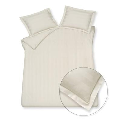 Vandyck purity 86 stripe cream tan Dekbedovertrek