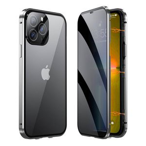 Basey iPhone 8 Plus Hoesje Magnetisch Back Cover Case - iPhone 8 Plus Hoes 38 Plus0 graden Bescherming Case - Zilver