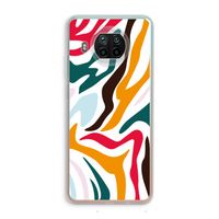 Colored Zebra: Xiaomi Mi 10T Lite 5G Transparant Hoesje Colored Zebra: Xiaomi Mi 10T Lite 5G Transparant Hoesje