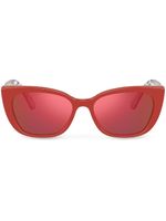 Dolce & Gabbana Eyewear lunettes de soleil Happy Garden à monture carrée - Rouge