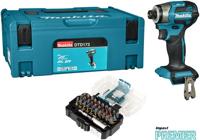 Makita dtd173zjx1 | accu slagschroevendraaier | 18v | excl. accu's en lader, in mbox met bitset - dtd173zjx1