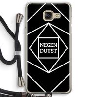 Negenduust geometrisch: Samsung Galaxy A5 (2016) Transparant Hoesje met koord
