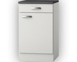 Onderkast Lagos White Glans met een La (BxHxD) 50 x 84,8 x 60,0 cm U406-9