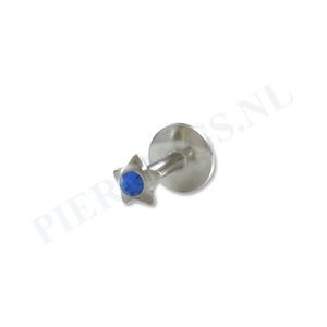Labret ster blauw