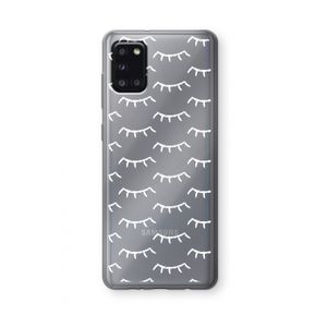 Wimpers: Samsung Galaxy A31 Transparant Hoesje