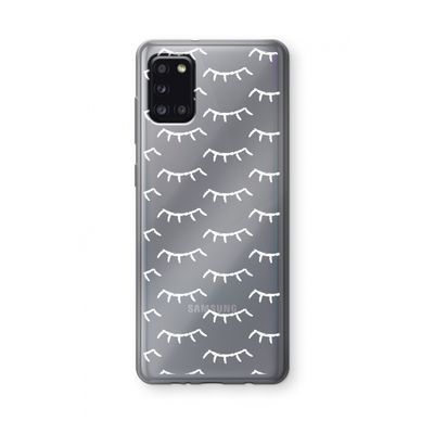 Wimpers: Samsung Galaxy A31 Transparant Hoesje
