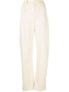 LEMAIRE pantalon droit en coton mélangés - Blanc