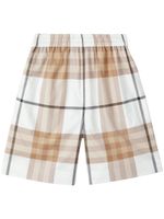 Burberry short à carreaux signature - Tons neutres