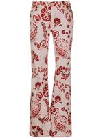 ETRO jean bootcut à motif cachemire - Rose