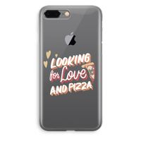 Pizza is the answer: iPhone 8 Plus Transparant Hoesje