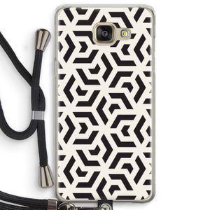 Crazy pattern: Samsung Galaxy A5 (2016) Transparant Hoesje met koord
