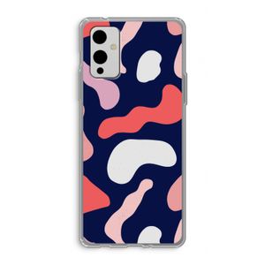 Memphis Shapes Pink: OnePlus 9 Transparant Hoesje