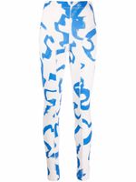 REMAIN legging à effet taches de peinture - Blanc