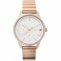 Tommy Hilfiger Brooke-Rosegoudkleurig roestvrijstalen armbandhorloge voor dames, 38 mm