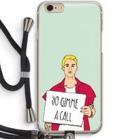 Gimme a call: iPhone 6 / 6S Transparant Hoesje met koord