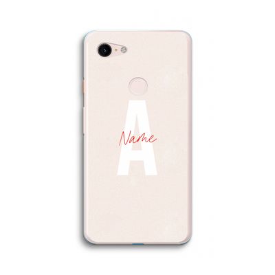 Strawberry Milkshake: Google Pixel 3 XL Transparant Hoesje