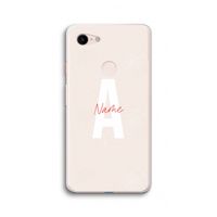 Strawberry Milkshake: Google Pixel 3 XL Transparant Hoesje