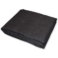 Unique Living Bedsprei Ricka - donkergrijs - 220 x 220 cm - katoen/polyester - luxe motief
