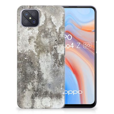 OPPO Reno4 Z | A92s TPU Siliconen Hoesje Beton Print OPPO Reno4 Z | A92s TPU Siliconen Hoesje Beton Print