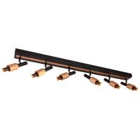 LED Plafondspot - Trio Select Ikaris - 6 Lichtpunten van 4.5 Watt - Dimbaar - Aanpasbare Lichtkleur - IP20 - Mat Zwart - Metaal