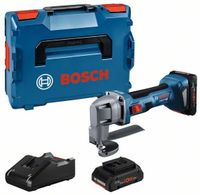 Bosch Blauw GSC 18V-16 E Accu Plaatschaar | 3.200 min-1 | 2 x 4,0 Ah accu + snellader | In L-Boxx - 0601926301